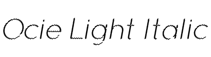 Ocie Light Italic Font