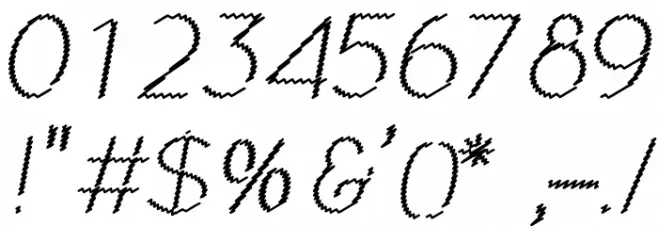 Ocie Light Italic Font OTHER CHARS