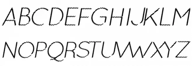Ocie Light Italic Fonte MAIÚSCULAS