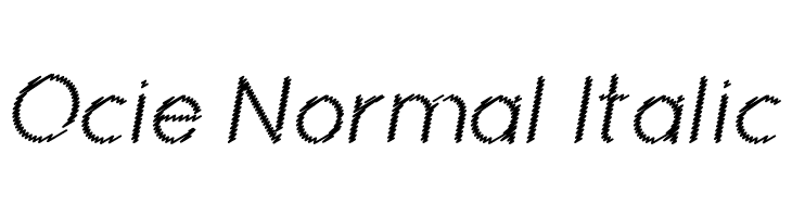 Ocie Normal Italic  नि: शुल्क फ़ॉन्ट्स डाउनलोड