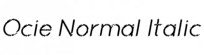 Ocie Normal Italic 