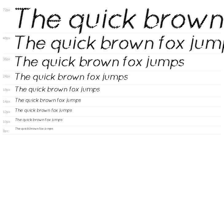 Ocie Normal Italic Waterfall