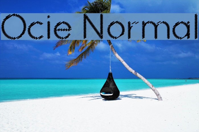 Ocie Normal Font examples