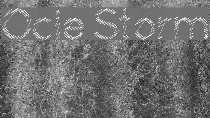 Ocie Storm Font examples