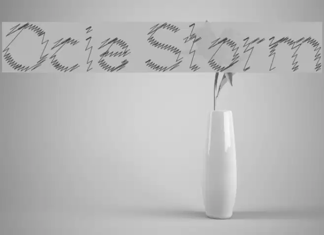 Ocie Storm Font examples