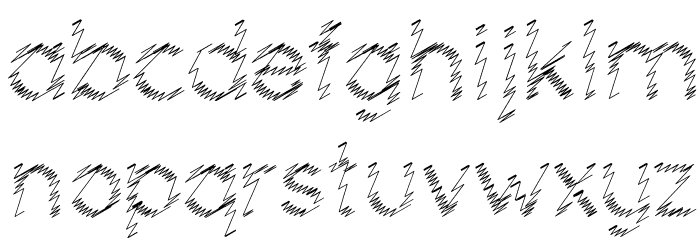 Ocie Storm Font Litere mici