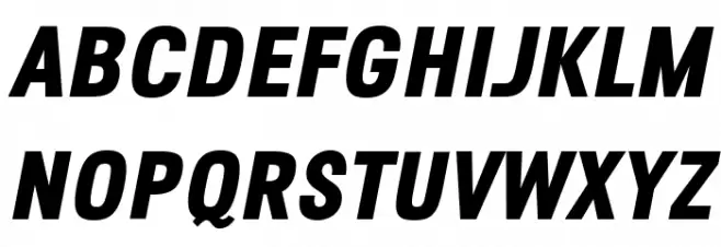 Octagen Black Black Italic Шрифта ВЕРХНИЙ