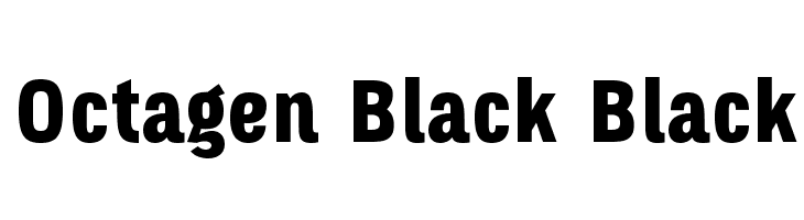 Octagen Black Black Font