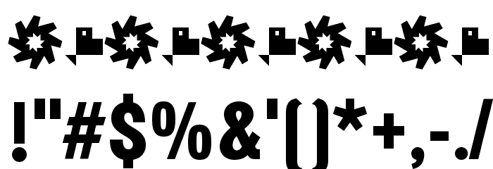 Octagen Black Black Font OTHER CHARS