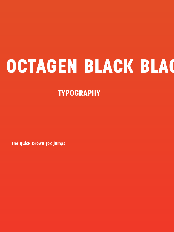 Octagen Black Black Poster