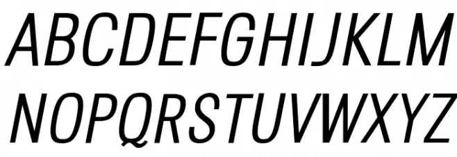 Octagen Light Light Italic 字体 大写