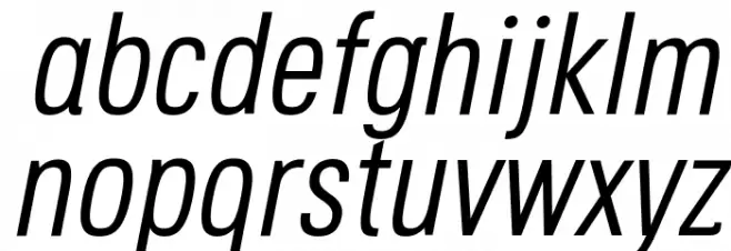 Octagen Light Light Italic 字体 小写