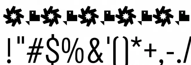 Octagen Light Regular Font OTHER CHARS