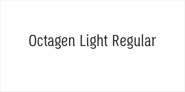 Octagen Light Regular Logo