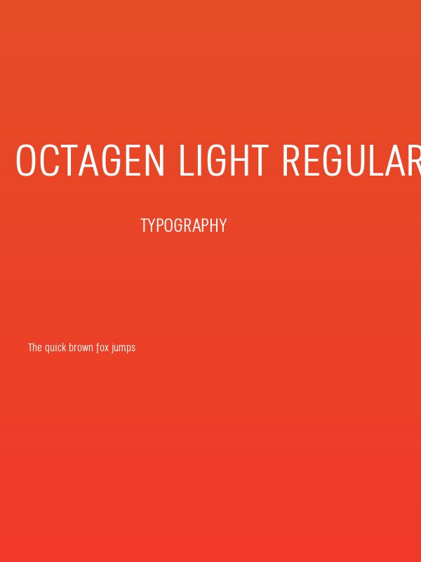 Octagen Light Regular Poster