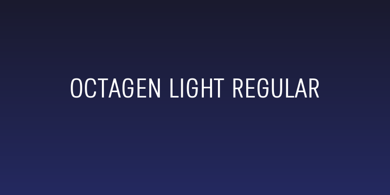 Octagen Light Regular Social Header
