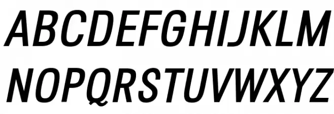 Octagen Roman Italic フォント 大文字