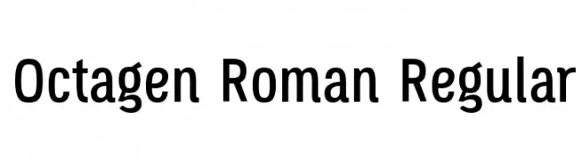 Octagen Roman Regular  les polices de caractères gratuit tlcharger