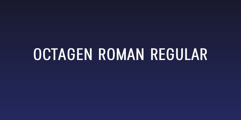 Octagen Roman Regular Social Header