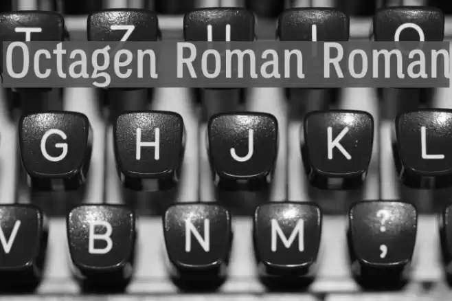 Octagen Roman Roman Font examples