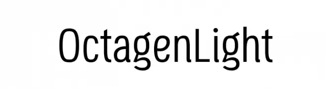 OctagenLight  नि: शुल्क फ़ॉन्ट्स डाउनलोड