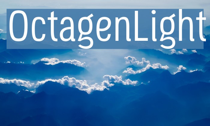 OctagenLight Font examples