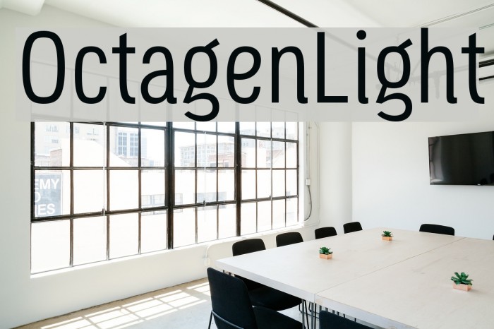OctagenLight Font examples