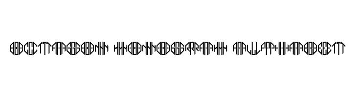 Octagon Monogram Alphabet  Free Fonts Download