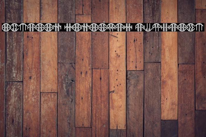 Octagon Monogram Alphabet Example 2