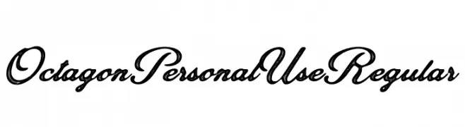 Octagon Personal Use Regular  Fuentes Gratis Descargar