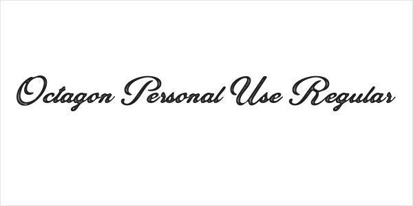 Octagon Personal Use Regular Logo