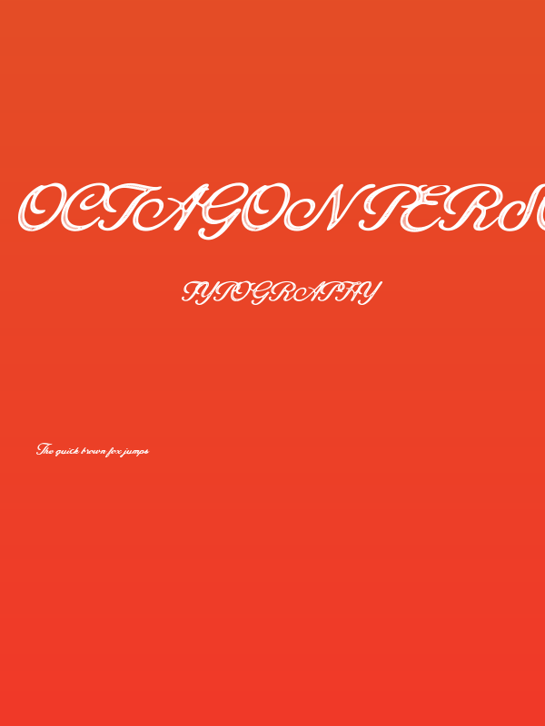 Octagon Personal Use Regular Poster