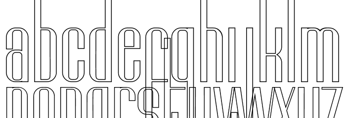 Octagon Plus demo Font LOWERCASE