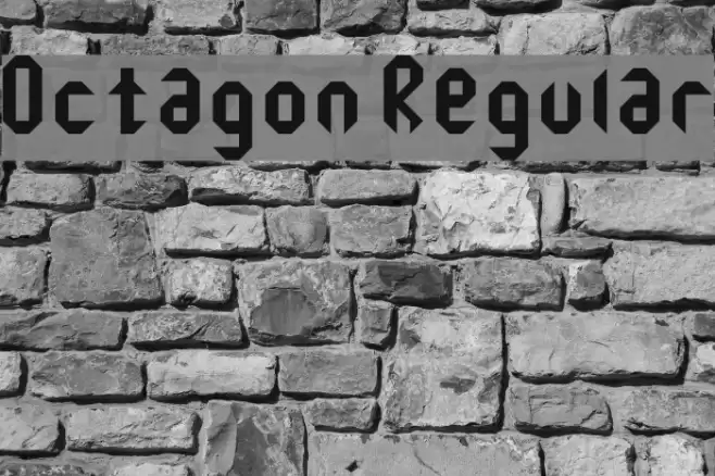 Octagon Regular Font examples