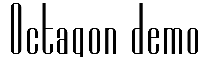 Octagon demo  免费字体下载