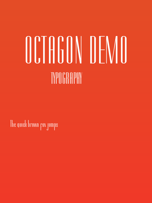 Octagon demo Poster