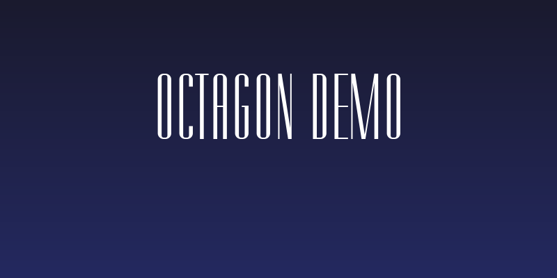 Octagon demo Social Header