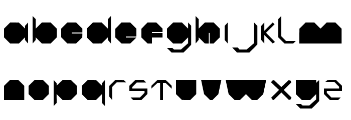 Octagon Font LOWERCASE