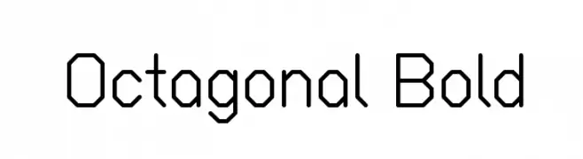 Octagonal Bold  Frei Schriftart Herunterladen