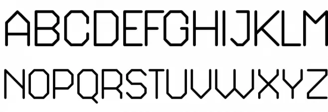 Octagonal Bold Шрифта ВЕРХНИЙ
