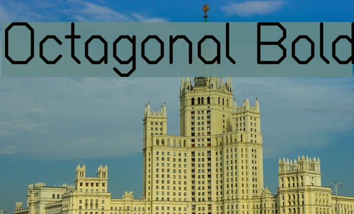 Octagonal Bold Font examples
