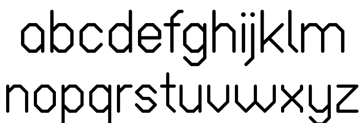 Octagonal Bold Font LOWERCASE