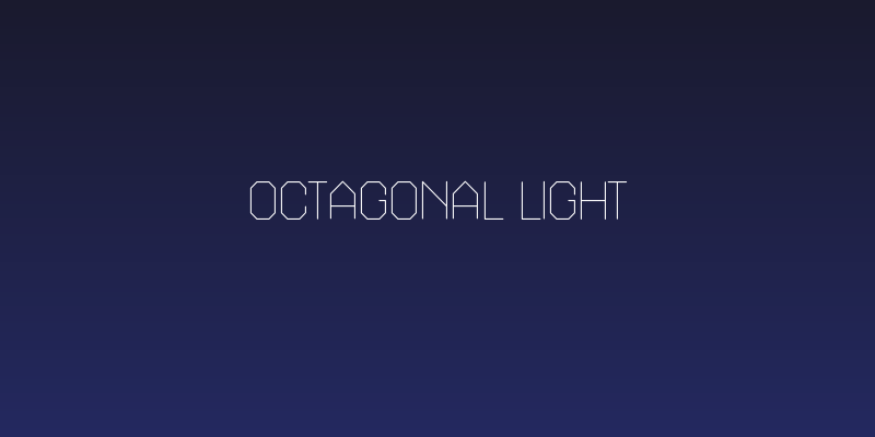 Octagonal Light Social Header