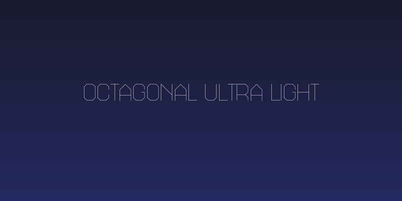 Octagonal Ultra Light Social Header