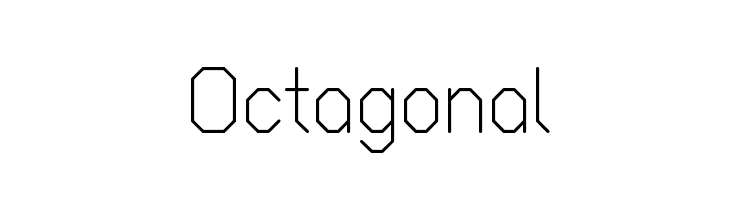 Octagonal Font