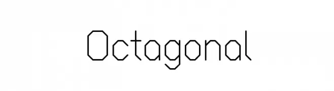Octagonal  font caratteri gratis