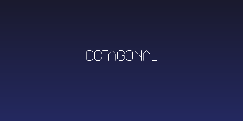 Octagonal Social Header