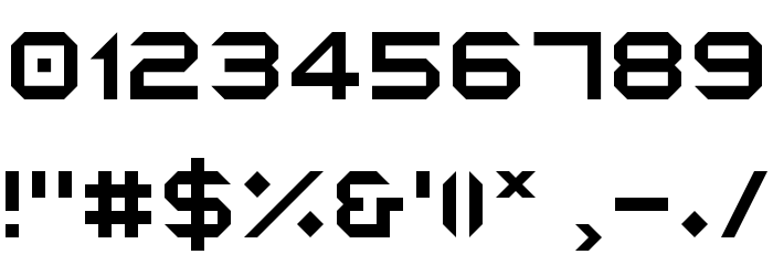 Octapost NBP Font Alte caractere