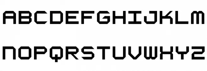 Octapost NBP Font UPPERCASE