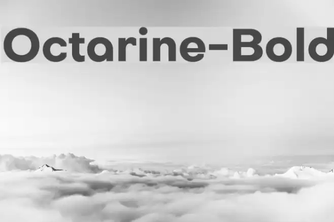 Octarine-Bold Font examples